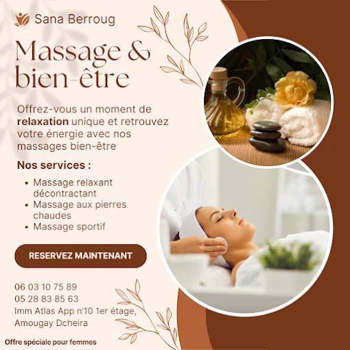 Publication du cabinet : massage et bien-être, offre réservée aux femmes